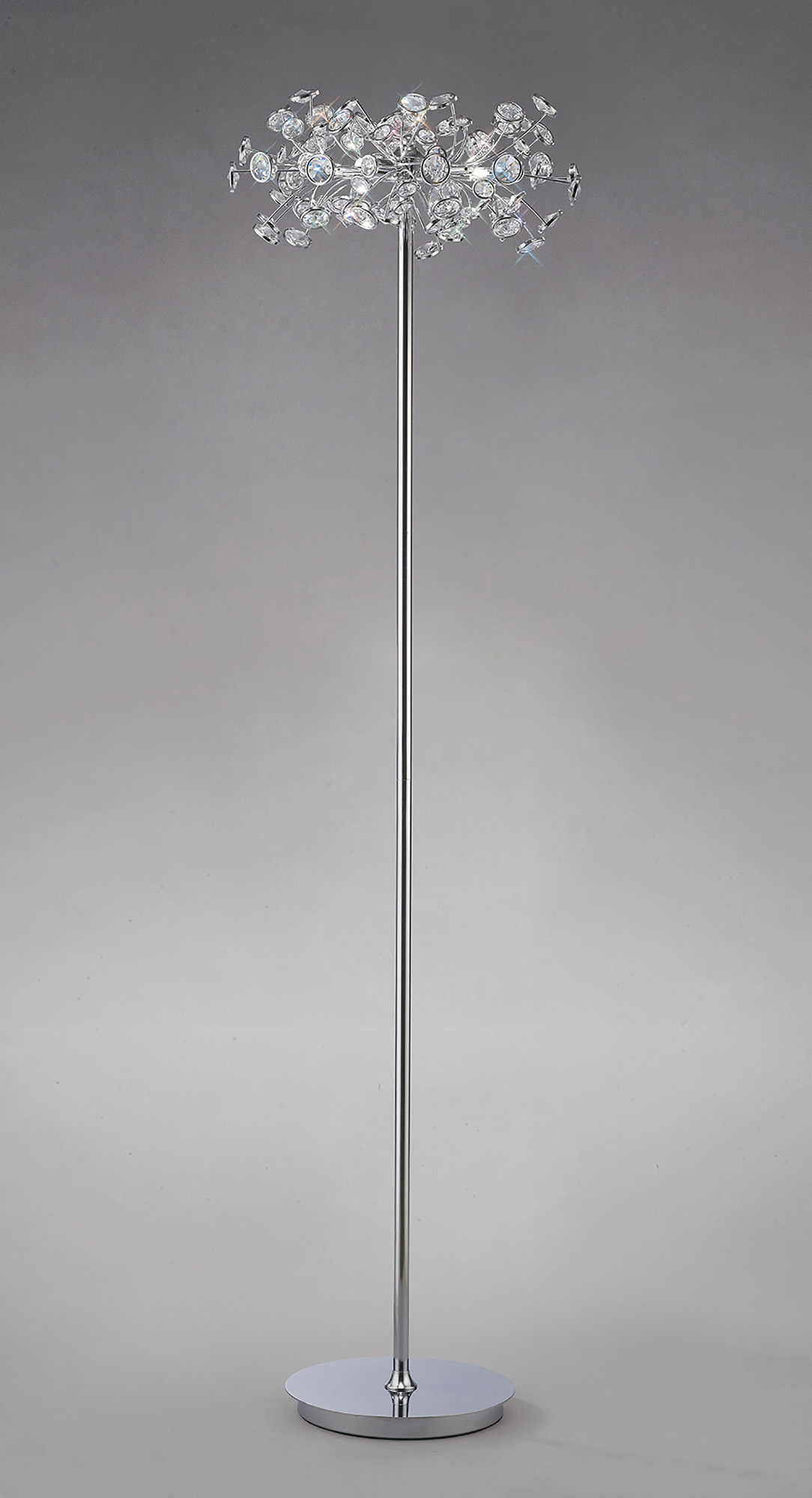 IL31402  Savanna Crystal 160cm Floor Lamp 3 Light